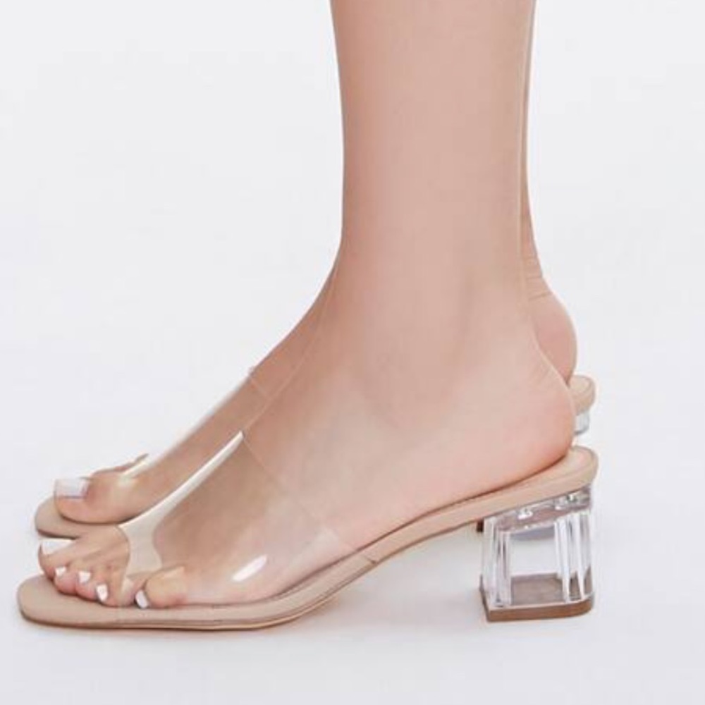 Forever 21 lucite heel
